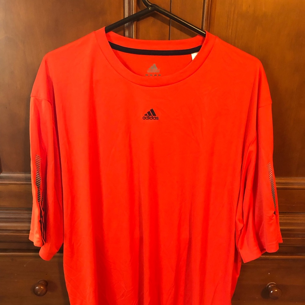 Orange Adidas workout shirt, 2XL, never worn